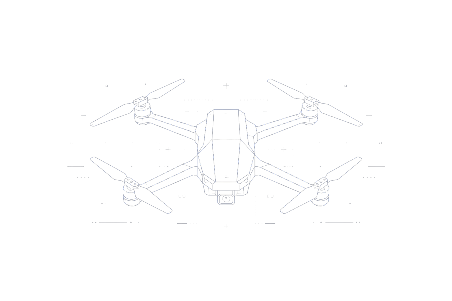 Autonomous drone line graphic